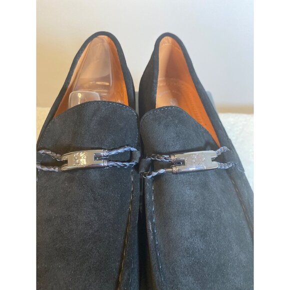 Stacy Adams Shoes Neville Moc Toe Bit Slip on Black Suede Size 15, NIB - Picture 5 of 14